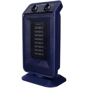 パーソナルセラミックヒーター Pieria（ピエリア） 1200/600W 転倒時電源OFF 首振り機能付 ブルー DCH-1405(BL)