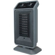 パーソナルセラミックヒーター Pieria（ピエリア） 1200/600W 転倒時電源OFF 首振り機能付 グレー DCH-1405(GY)
