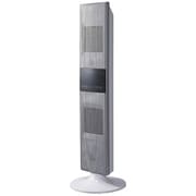 タワー型セラミックヒーター Pieria(ピエリア) 最大1200W 転倒時電源OFF 首振り機能付 リモコン付 ホワイト DCH-1406(WH)