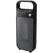 Pieria(ピエリア) 人感センサー付セラミックヒーター 1200W/600W ブラック DCH-1408(BK)