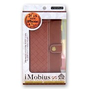IMD-CA501BR [iPhone 6/6sケース レザーケース 網目風 ブラウン]