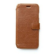 Z4038i6 [iPhone 6/6s 4.7インチ用ケース レタリングダイアリー ブラウン]