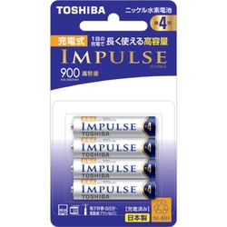 ニッケル水素電池 IMPULSE（インパルス） 高容量タイプ 単4形 4本 TNH-4AH 4P