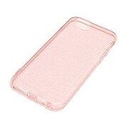 1147IP6A [iPhone 6/6s用ケース ソフト TPU素材 高透明タイプ 端子保護キャップ一体型 ストラップホール付 ラメ クリアピンク]