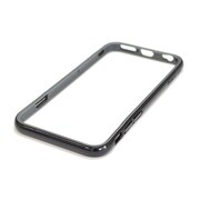 XI6ABU002 [iPhone 6/6s用バンパー ブラック/グレー ストラップホール付き X-doria Bump]