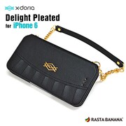 XI6ADP001 [iPhone 6/6s用ケース バッグタイプ 横型 X-doria Delight Pleated ブラック]