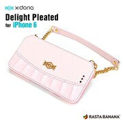 XI6ADP002 [iPhone 6/6s用ケース バッグタイプ 横型 X-doria Delight Pleated ピーチ]