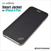 XI6BSJ001 [iPhone 6 Plus/6s Plus用ケース 手帳・ブックタイプ 横型 3Dパターンカバー X-doria Smart Jacket ブラック]