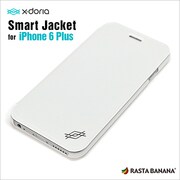 XI6BSJ002 [iPhone 6 Plus/6s Plus用ケース 手帳・ブックタイプ 横型 3Dパターンカバー X-doria Smart Jacket ホワイト]