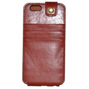 MS2-P6LC2BR [iPhone 6/6s用 カードポケット付縦型レザーケース ブラウン]