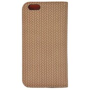 MS2-P6LC4BE [iPhone 6/6s用 マイクロメッシュデザインレザーケース ベージュ]
