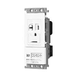 WTF19317F [コスモシリーズ 21 エアコン用 埋込スイッチ付コンセント ベージュ]