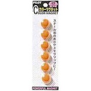 カラーマグネット（普及品タイプ） オレンジ WBGC-20-6P-O