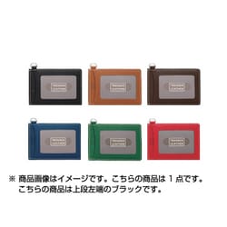 TRENDER LEATHER（トレンダーレザー） パス入シングル 窓2面 ブラック TLPP-05S-B