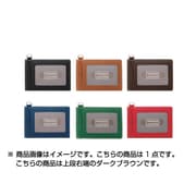 TRENDER LEATHER(トレンダーレザー) パス入シングル 窓2面 ダークブラウン TLPP-05S-DBN