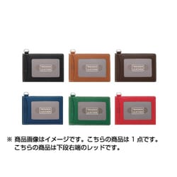 TRENDER LEATHER（トレンダーレザー） パス入シングル 窓2面 レッド TLPP-05S-R