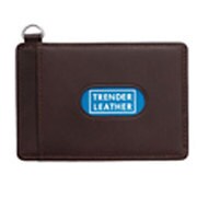 TRENDER LEATHER（トレンダーレザー） パス入シングル 2面 ダークブラウン TLPP-06S-DBN