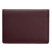 TRENDER LEATHER（トレンダーレザー） パス入ダブル 二つ折り 牛革 2面 ワインレッド TLPP-06W-WR