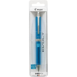 多機能ペン 2＋1 EVOLT（ツープラスワンエボルト） 0.7mmボール（黒・赤） 0.5mmシャープ ライトブルー パック仕様 P-BTHE1SR-LB