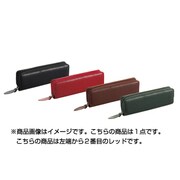 ソフト筆入 サイドチャック式 ゴムバンドペンホルダー レッド PCS122-75-R