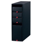 LP-004TB [小物整理箱Ｔ4 小物トレー×3＋DMボックス チャコール 85399]