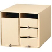 LP-004YB [小物整理箱Ｙ4 小物トレー×3＋DMボックス コットン 85458]