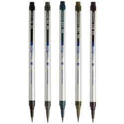極細毛筆 彩 ThinLINE 深みのある 5色セット TL300-5VA