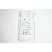 0227 SnoopyクリアハードケースiPhone 6 4.7インチ用お昼寝スヌーピーシルバー