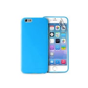 IPC64703BLUE [iPhone 6極薄0.3ミリ ウルトラスリムカバー 液晶保護フィルム付 シリコンケース ブルー]