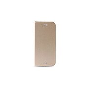 IPC647BOOKC1GOLD [iPhone 6エコレザーカバー スタンド機能+カード収納ポケット付 シンプルデザインケース 横開き ゴールド]