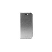 IPC647BOOKC1SIL [iPhone 6エコレザーカバー スタンド機能+カード収納ポケット付 シンプルデザインケース 横開き シルバー]