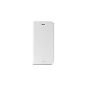 IPC647BOOKC1WHI [iPhone 6エコレザーカバー スタンド機能+カード収納ポケット付 シンプルデザインケース 横開き ホワイト]