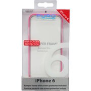 IPC647BUMPERPNK [iPhone 6 4.7インチ BUMPER COVER LIGHT PINK w/screen protector]