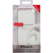 IPC647BUMPERWHI [iPhone 6 4.7インチ BUMPER COVER GREY/WHITE w/ sreen protector]