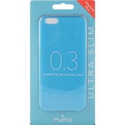 IPC65503BLUE [iPhone 6 Plus極薄0.3ミリ ウルトラスリムカバー 液晶保護フィルム付 シリコンケース ブルー]