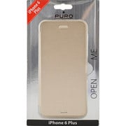 IPC655BOOKCCRYGOLD [iPhone 6 Plusエコレザーカバー カード収納ポケット付 フリップケース ゴールド]