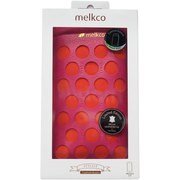 MKDZPHIP65PKOE [iPhone 6 Plus専用 ポーチ Premium Leather Dotzz Pouch Strap Pink/Orange ピンク/オレンジ]