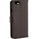 BSIP14CLABR [iPhone 6 4.7インチ用 編み込み調レザーケース ICカード対応モデル 液晶保護フィルム付 ブラウン]