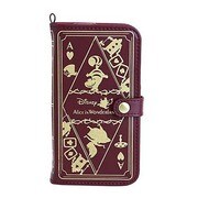 ディズニーキャラクター Old Book Case 手帳型ケース アリス バーガンディ [iPhone 6/6s専用 アリス バーガンディ]