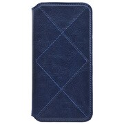 L005IP6 [iPhone 6 Plus/6s Plus L(5.5インチ) ダイア柄 手帳型ケース NV]