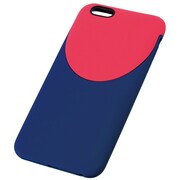TD-2015-006 [iPhone 6 Plus/6s Plus 5.5インチ用 ソフトケース 2トーンスタイル ネイビー×レッド]