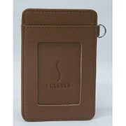 iCLEVER パスケース こげ茶 SY-IC003-02