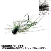 781520 [PDL ベイトフィネスジグ3.5g-02ブラック/レッドフレーク]