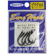159065 [シュアフック タテアイ W トラウト 6本 7B(ブラック)]
