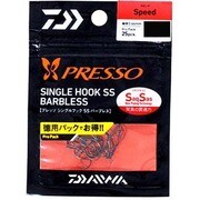 870320 [プレッソ シングルフック SS（SaqSas） スピード プロパック #6 25本入]