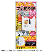 821586 [かんたんフナ釣り仕掛 茶 1組4本入 6号 1]