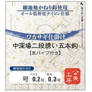 054487 [169 ワカサギ中深場二段誘5本袖1.5号]
