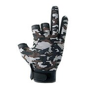 964647 [DG-6004 防風ストレッチグローブ 3本カット L(25～26cm) ブラックカモ]
