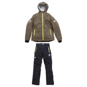 1339805 [レインスーツ 上下セット Abu Garcia Rain Suits XLサイズ カーキ×ブラック]