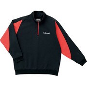 990992 [ハーフジップトレーナー GM3251 ブラック×レッド L]